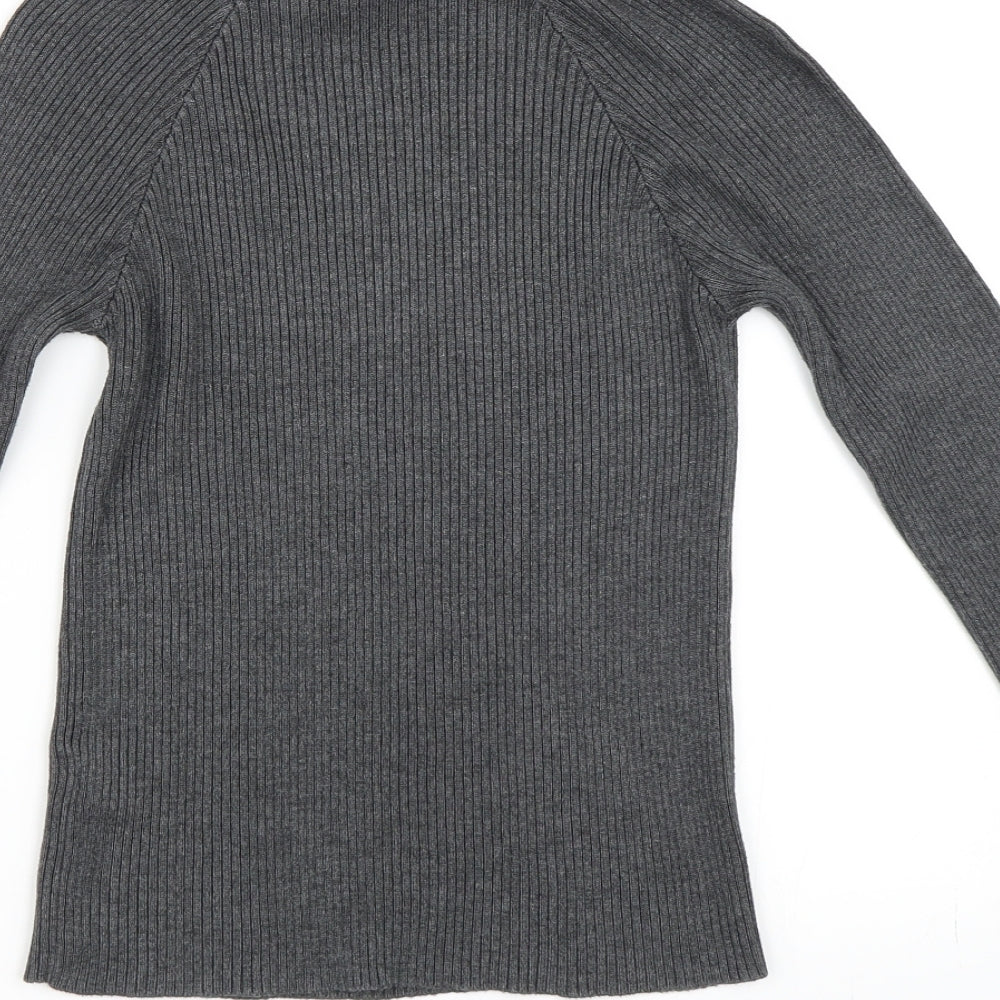 Topshop Womens Grey Pullover Jumper Size 10
