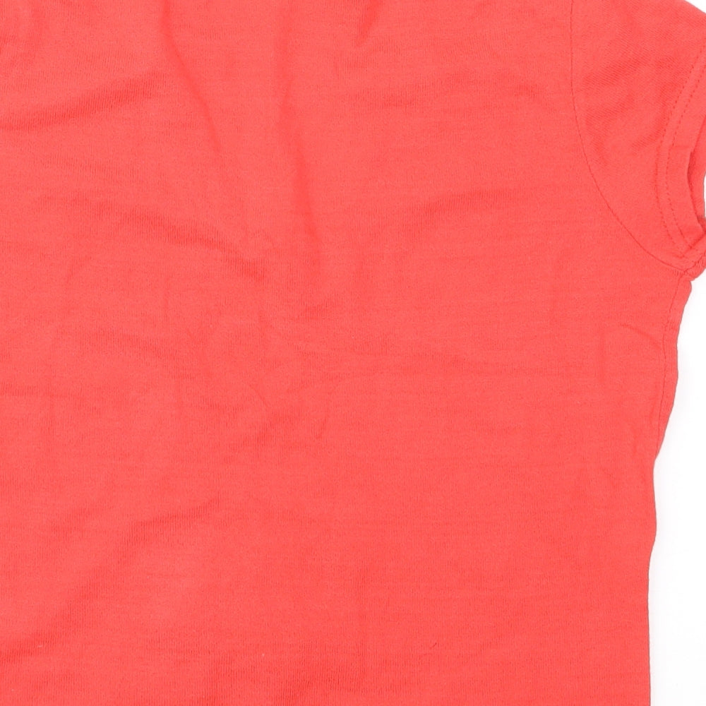 Amaya Arzuaga Womens Red Jersey Basic T-Shirt Size 10
