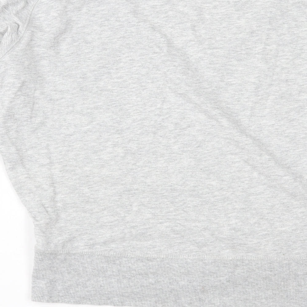 H&M Womens Grey Jersey Pullover Sweatshirt Size XS