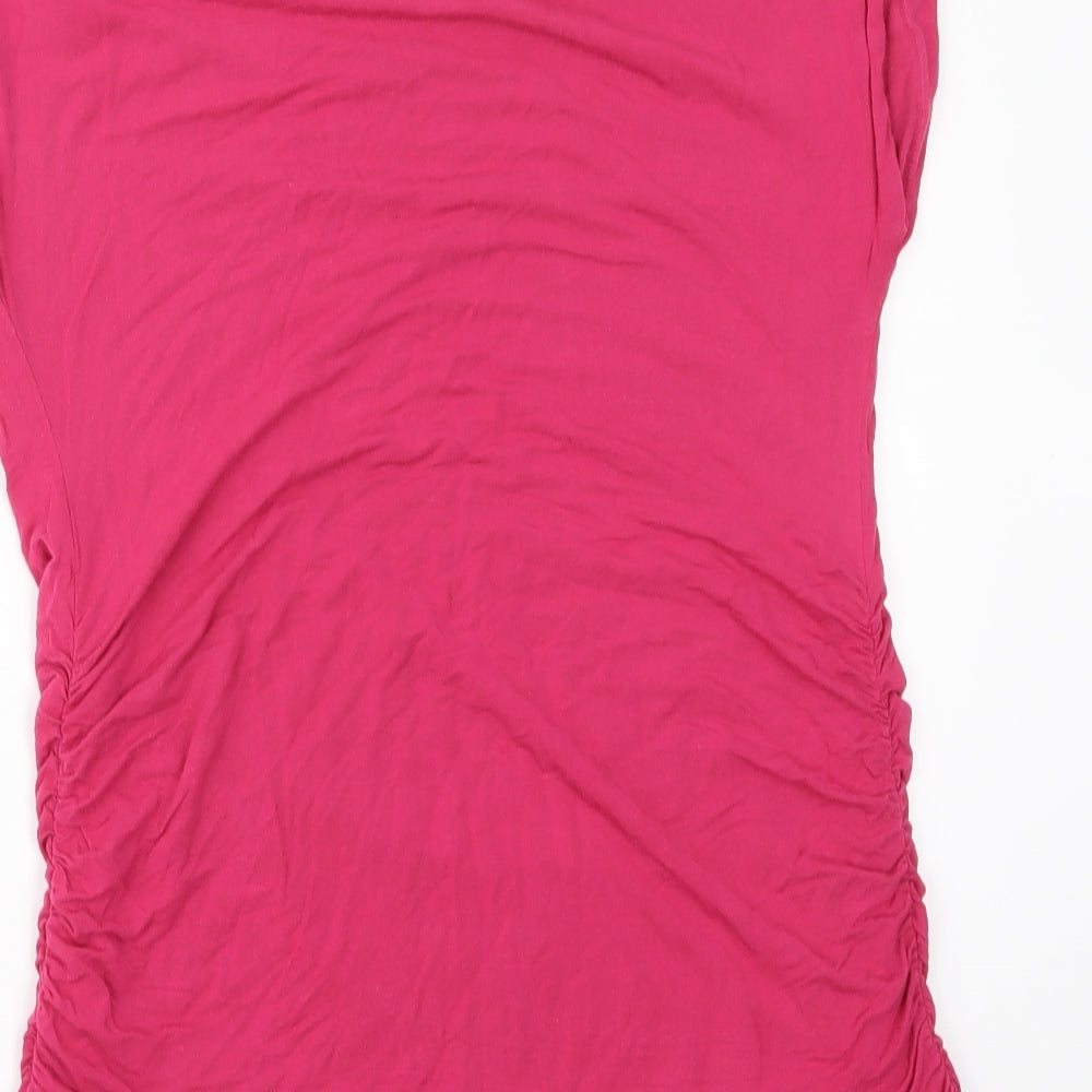 9Fashion Womens Pink Jersey Basic Blouse Size M