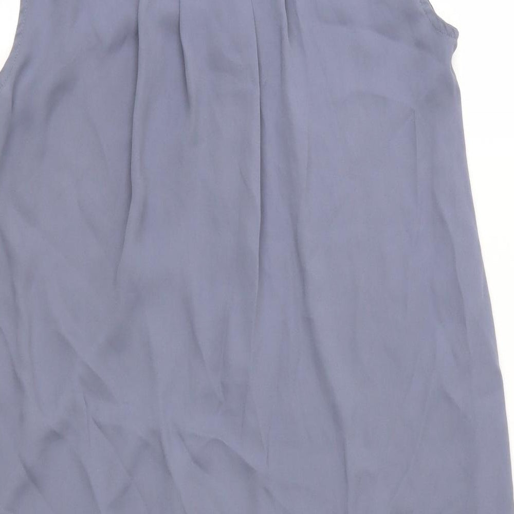 H&M Womens Grey Basic Blouse Size 6