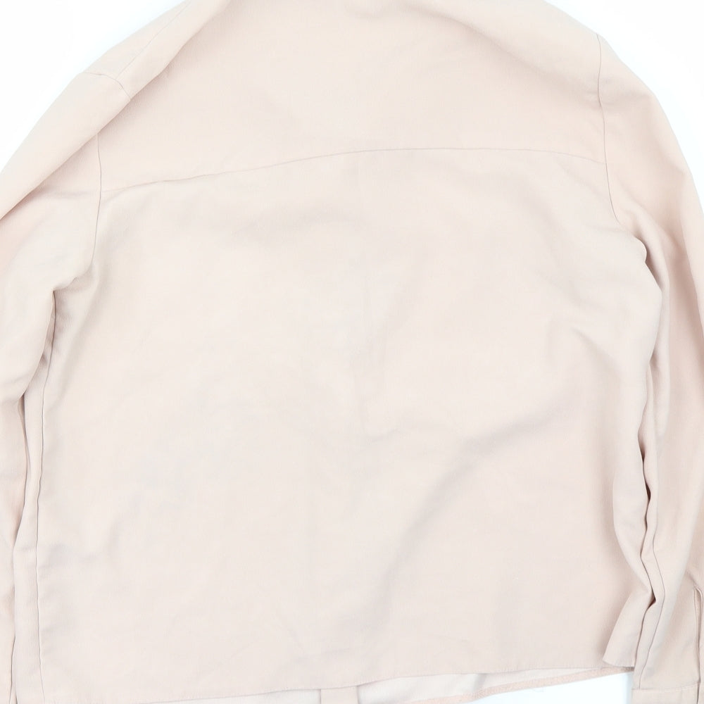 Topshop Womens Pink Basic Blouse Size 8