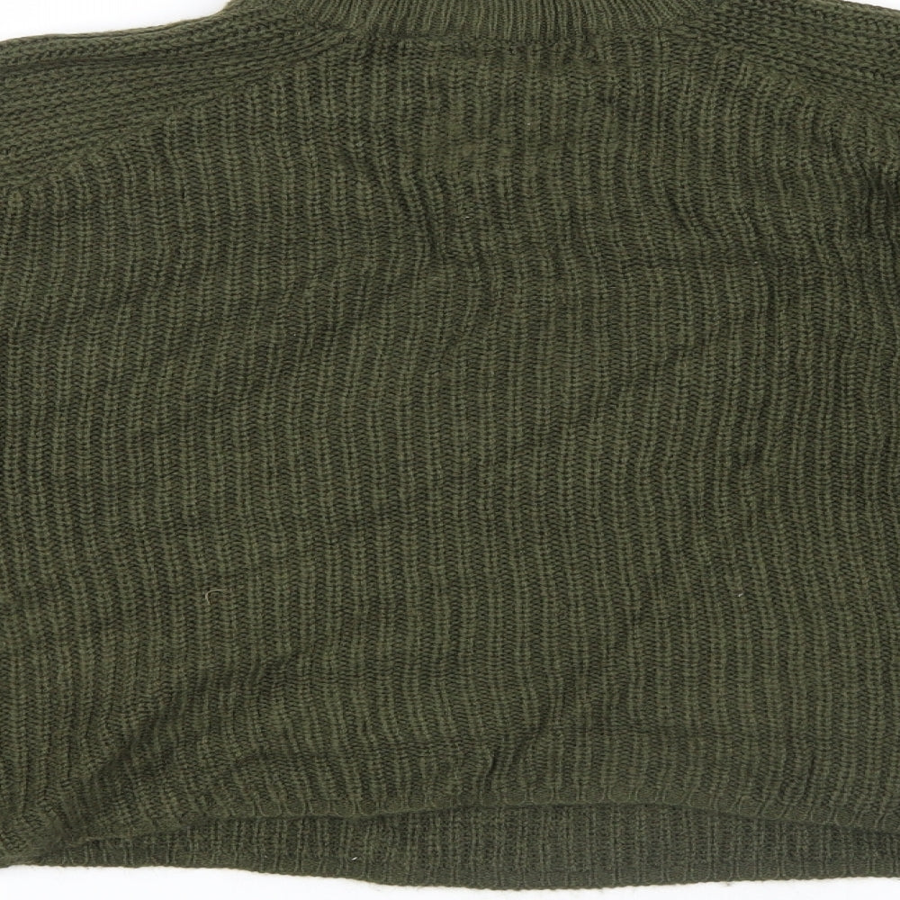 Brave Soul Womens Green Knit Pullover Jumper Size M