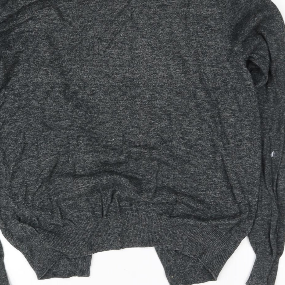 H&M Womens Grey Cardigan Jumper Size XS