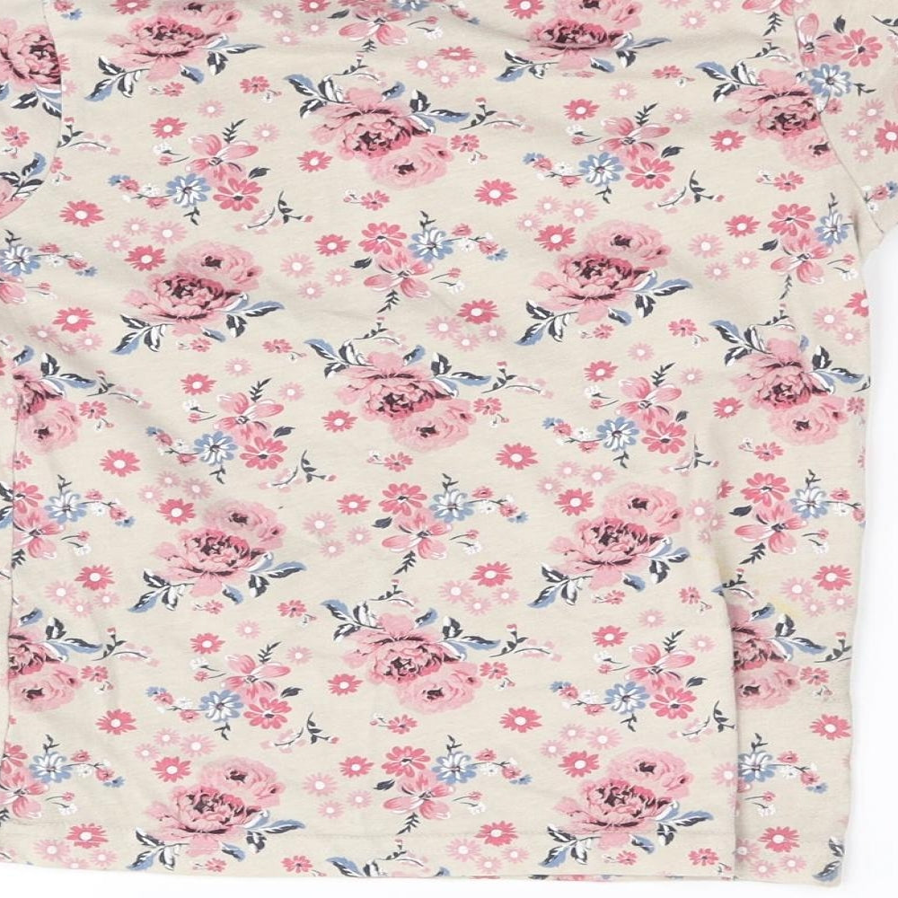 Primark Girls Beige Basic T-Shirt Size 7-8 Years