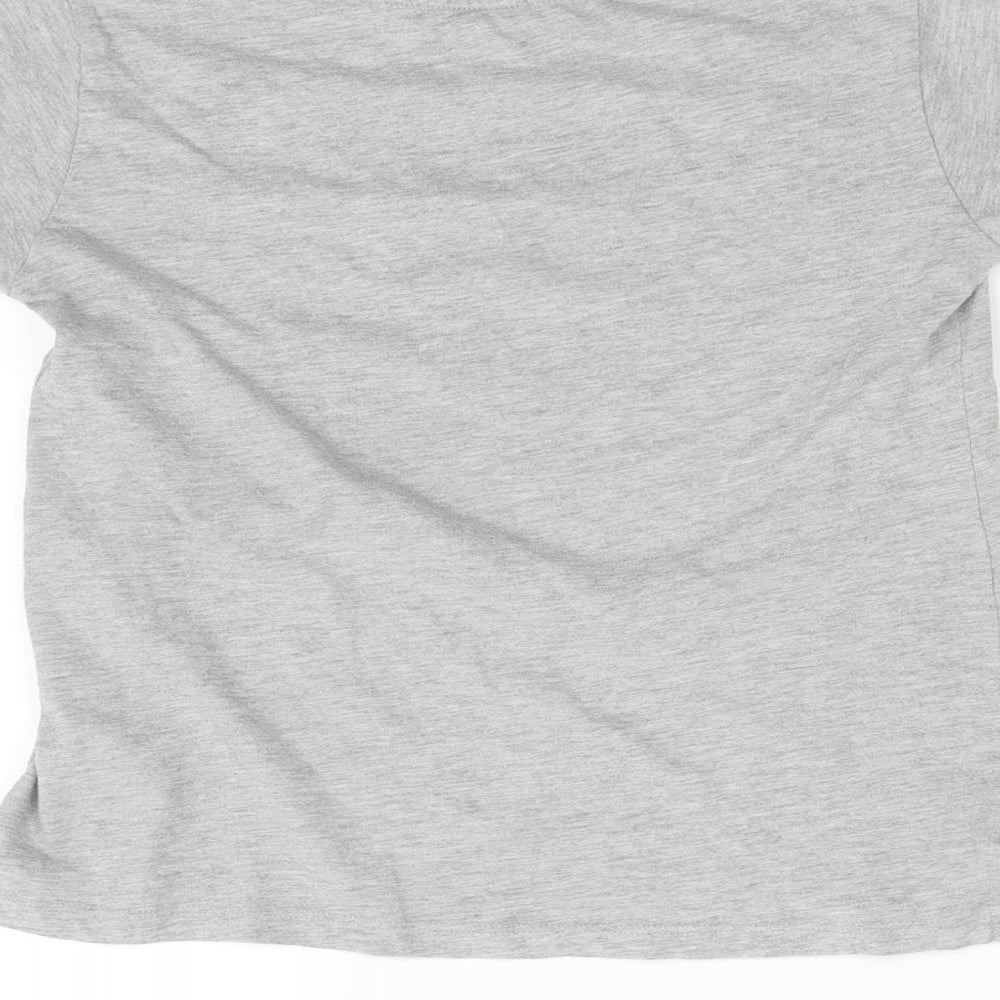 mini boss Girls Grey Basic Polo Size 10 Years