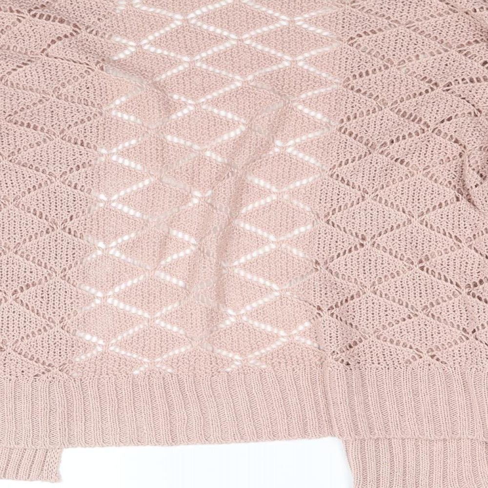 peacock Womens Orange Cardigan Jumper Size L