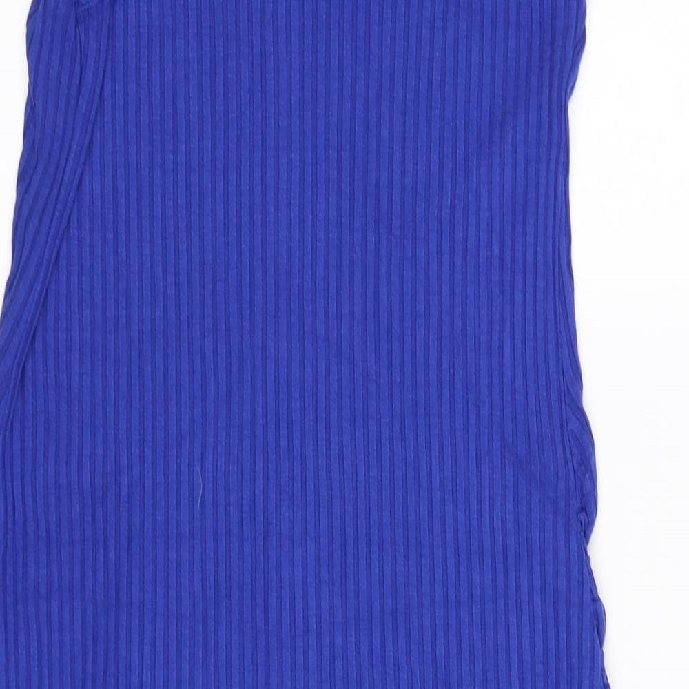 New Look Womens Blue Basic T-Shirt Size 8