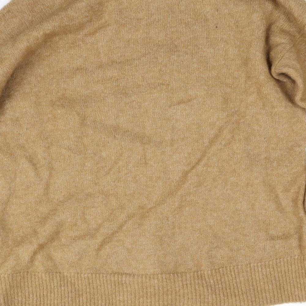 H&M Womens Yellow Pullover Sweatshirt Size XS
