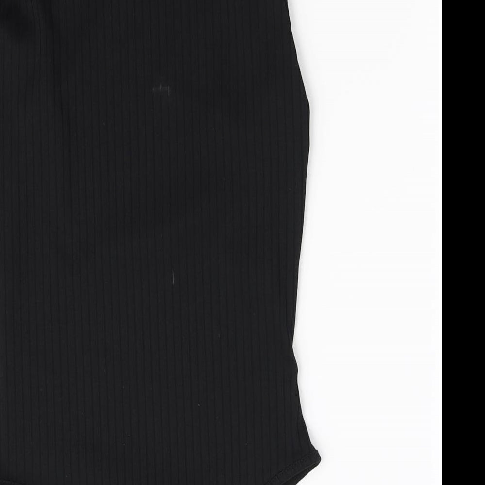 I SAW IT FIRST Womens Black Basic Blouse Size 10