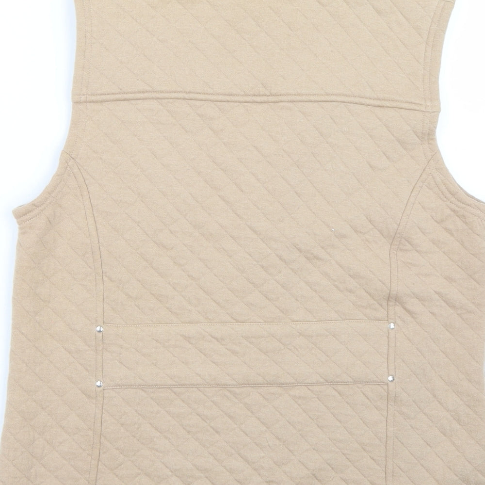 Viyella Womens Beige Gilet Coat Size M