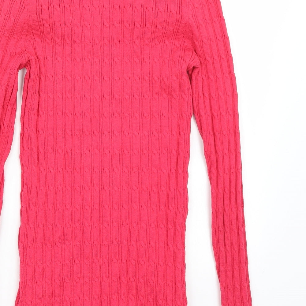 US Polo Association Womens Pink Pullover Jumper Size S