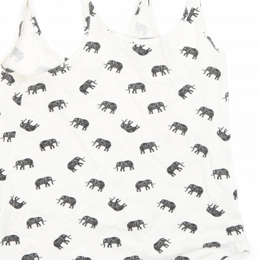 Primark Womens White Basic Tank Size 4