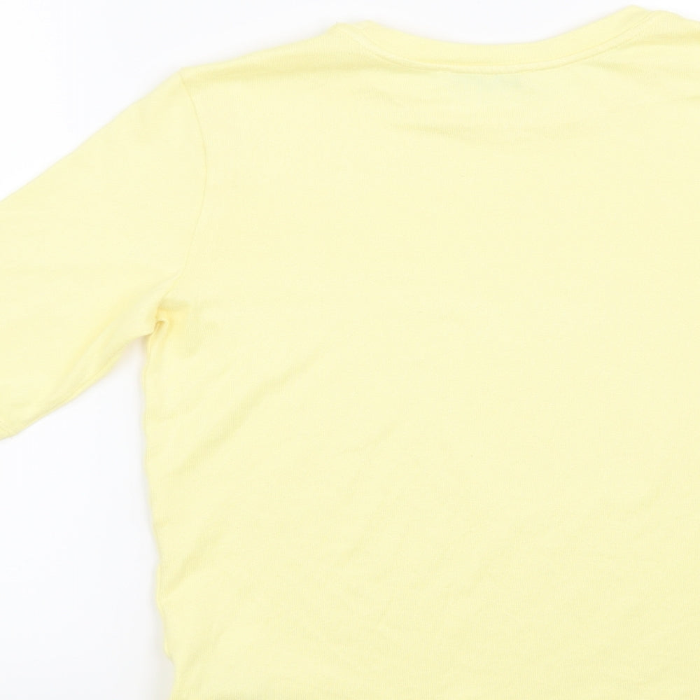 RESERVED Womens Yellow Pullover Jumper Size L