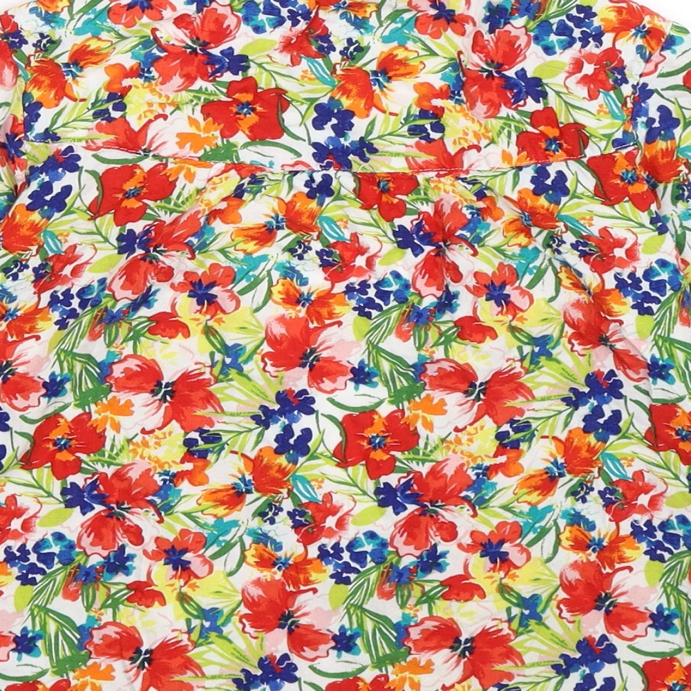 TU Girls Multicoloured Floral Cardigan Jumper Size 7 Years