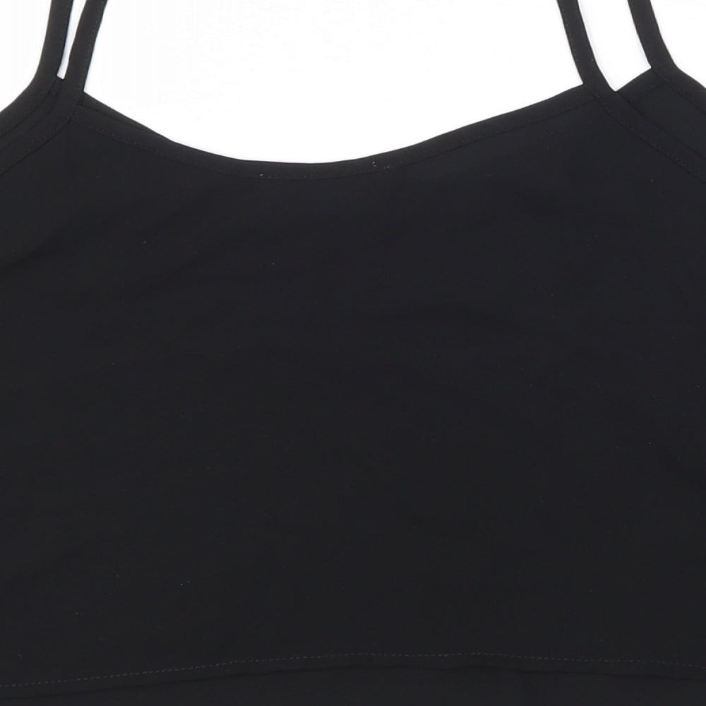 Topshop Womens Black Basic Tank Size 10