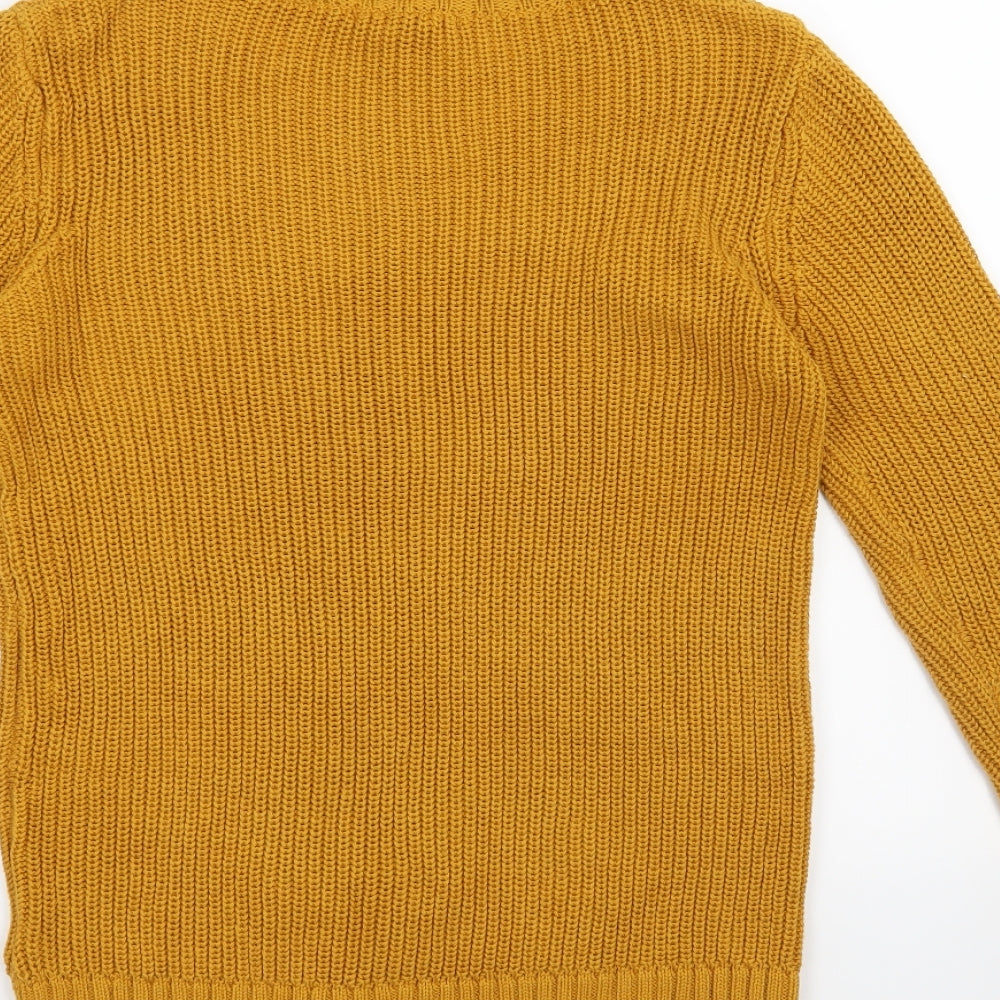 FOREVER 21 Womens Yellow Pullover Jumper Size M