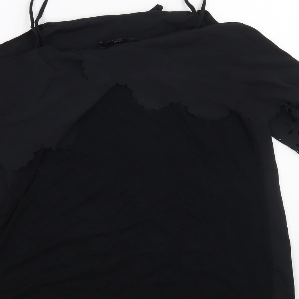 NEXT Womens Black Basic Tank Size 14