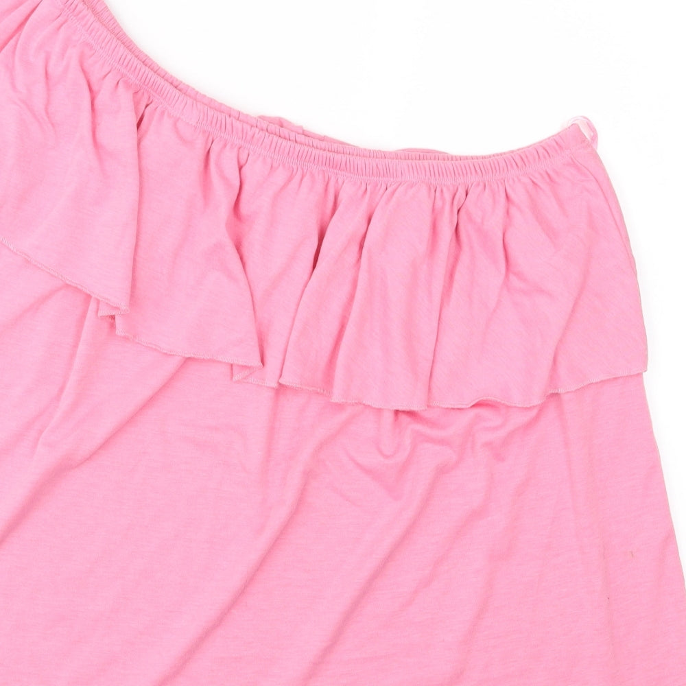 Lotties Womens Pink Basic Blouse Size 16