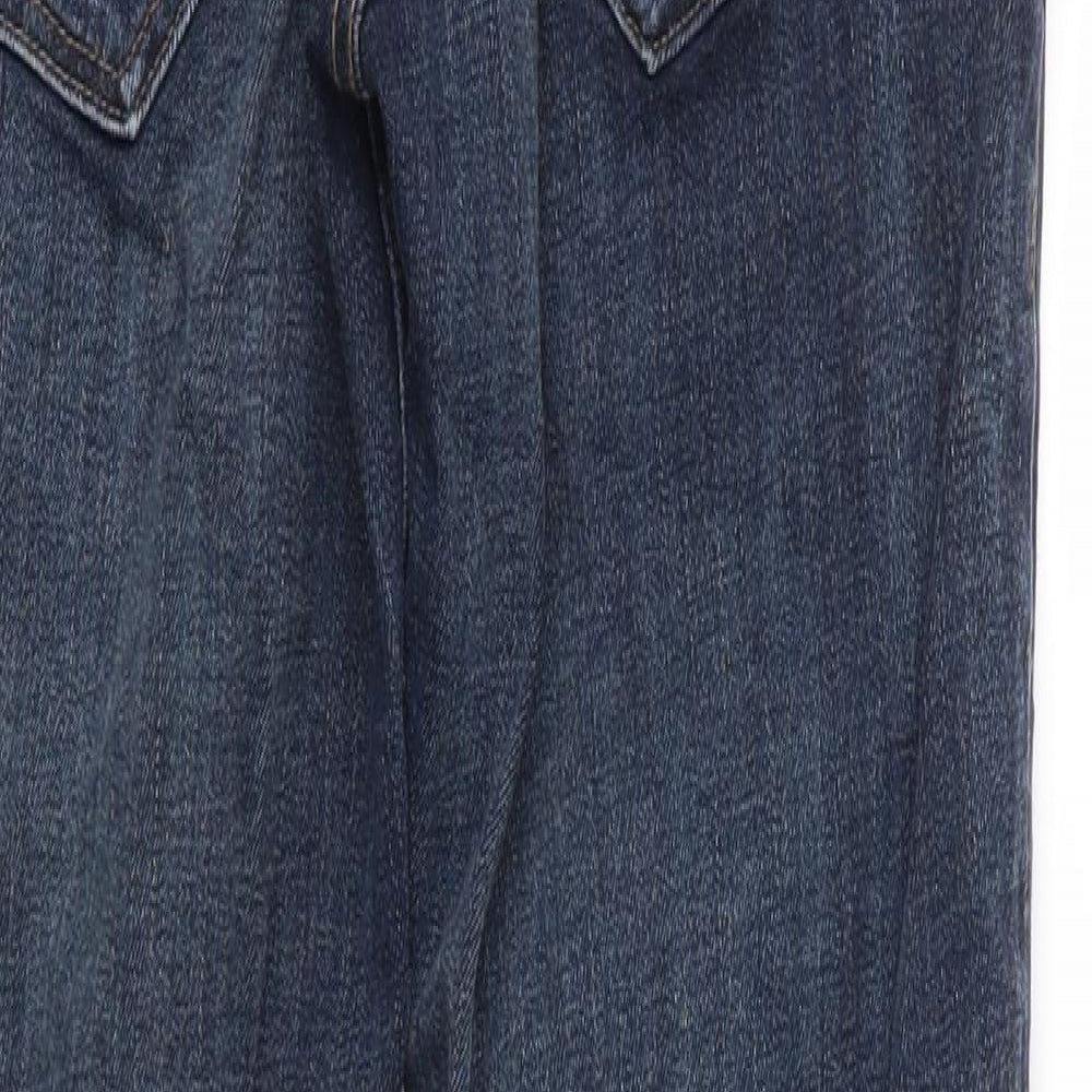 H&M Womens Blue Straight Jeans Size 38 L30 in