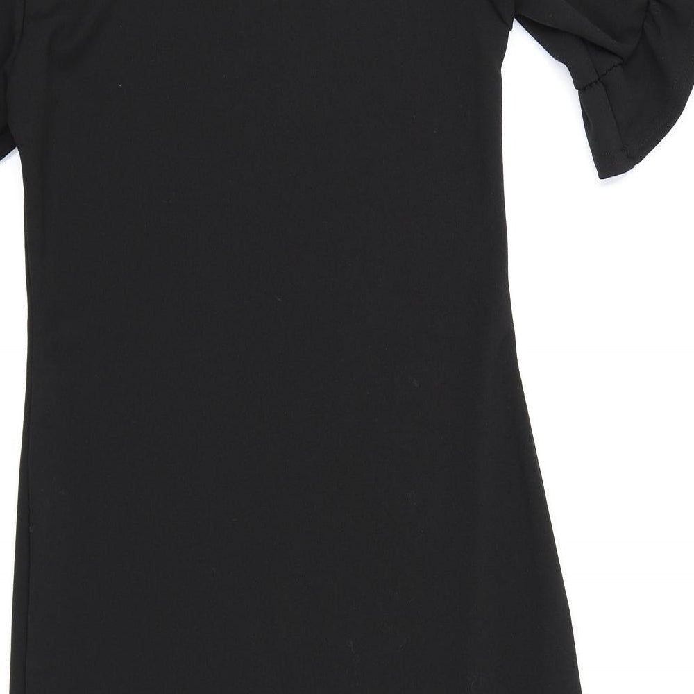 Missguided Womens Black Rayon Bodycon Size 8