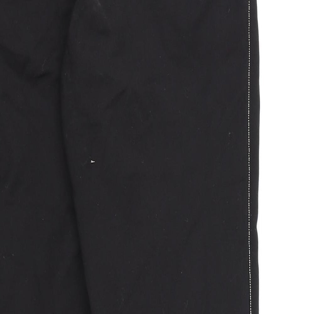 DiLViN WOMAN Womens Black Rayon Trousers Size 8 L28 in