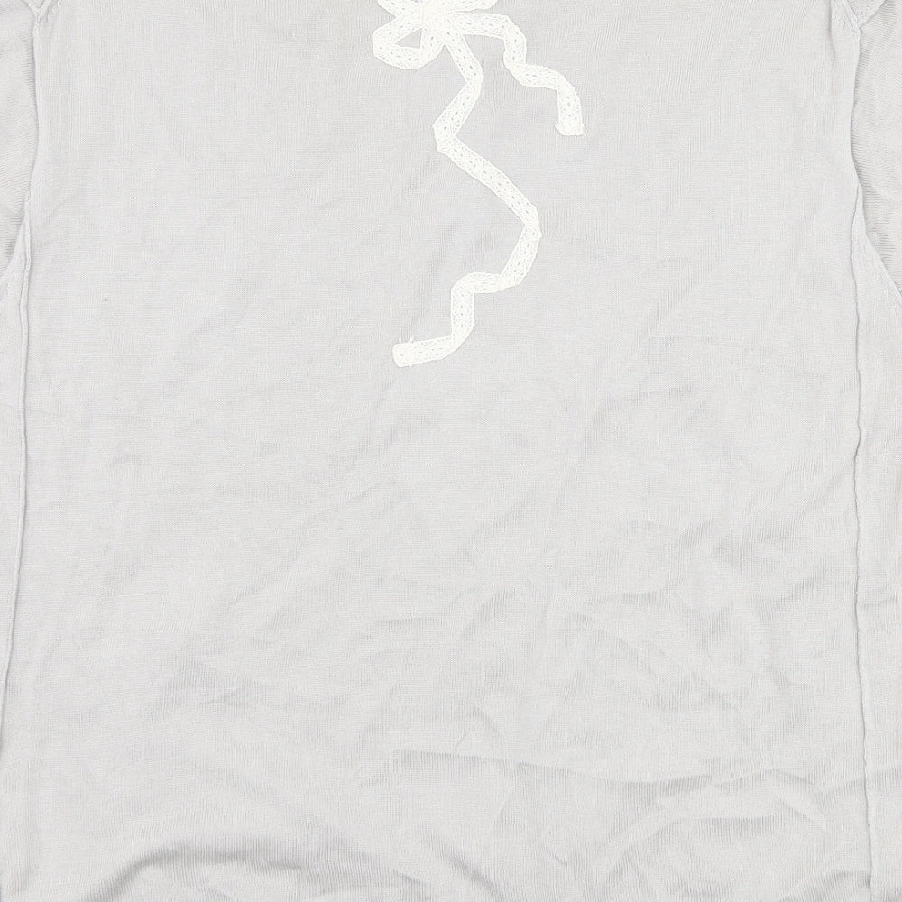 See U Soon Womens Grey Basic T-Shirt Size M