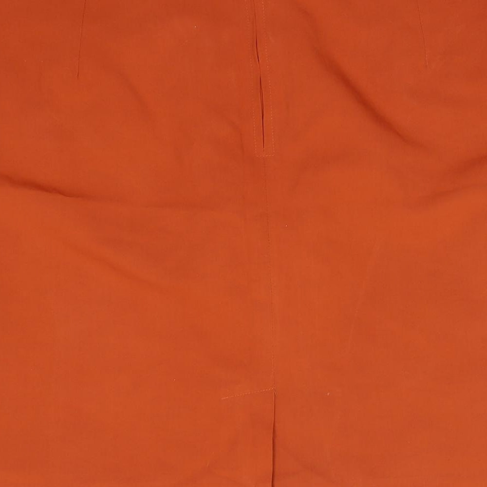 essence Womens Orange Straight & Pencil Skirt Size 23 in