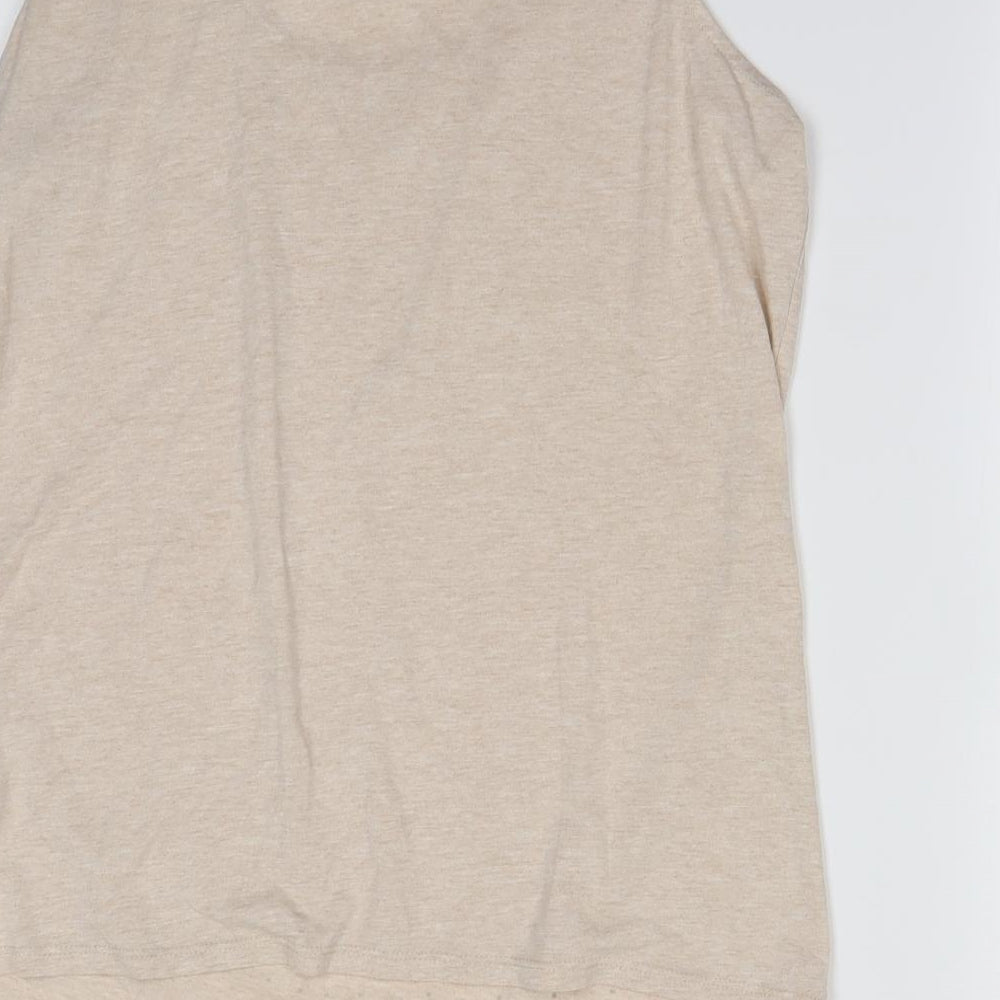 Redherring Womens Beige Polka Dot Basic Tank Size 16