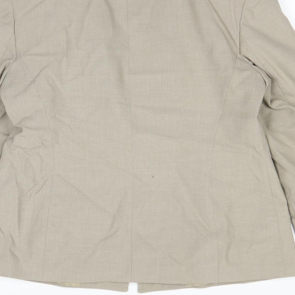 Debenhams Womens Beige Ikat Jacket Blazer Size 12