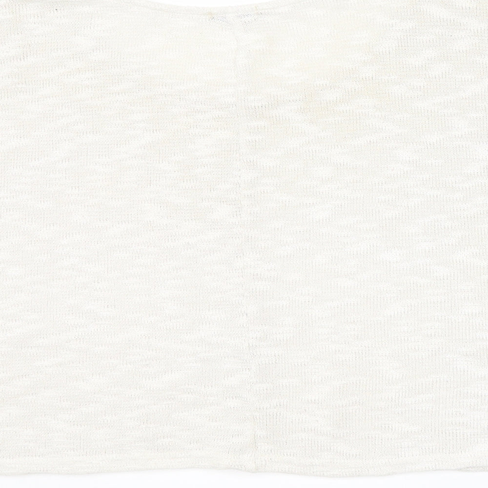 River Island Womens White Pullover Jumper Size 10