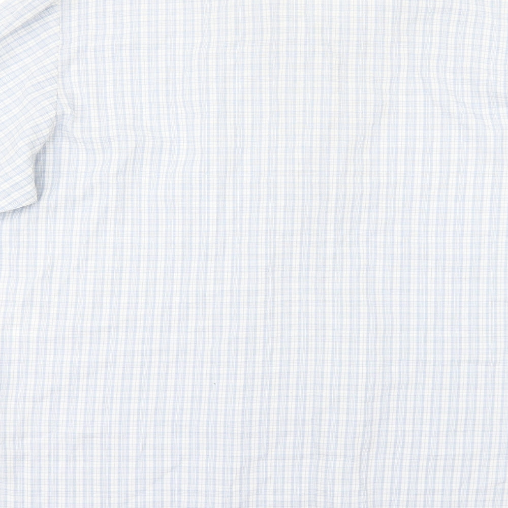 Jumpers Womens Blue Check Tunic Button-Up Size M