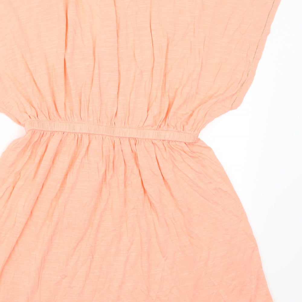 Papaya Womens Pink Basic T-Shirt Size M