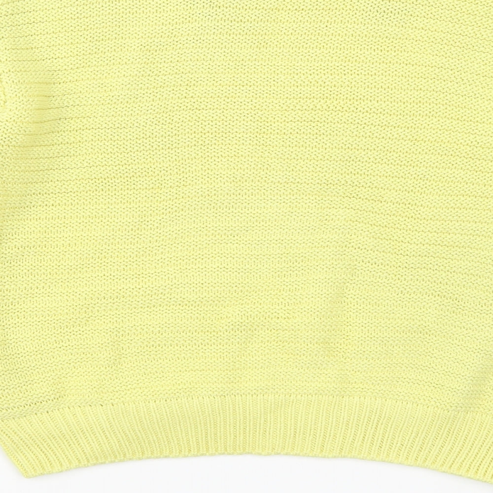 H&M Womens Yellow Pullover Jumper Size M