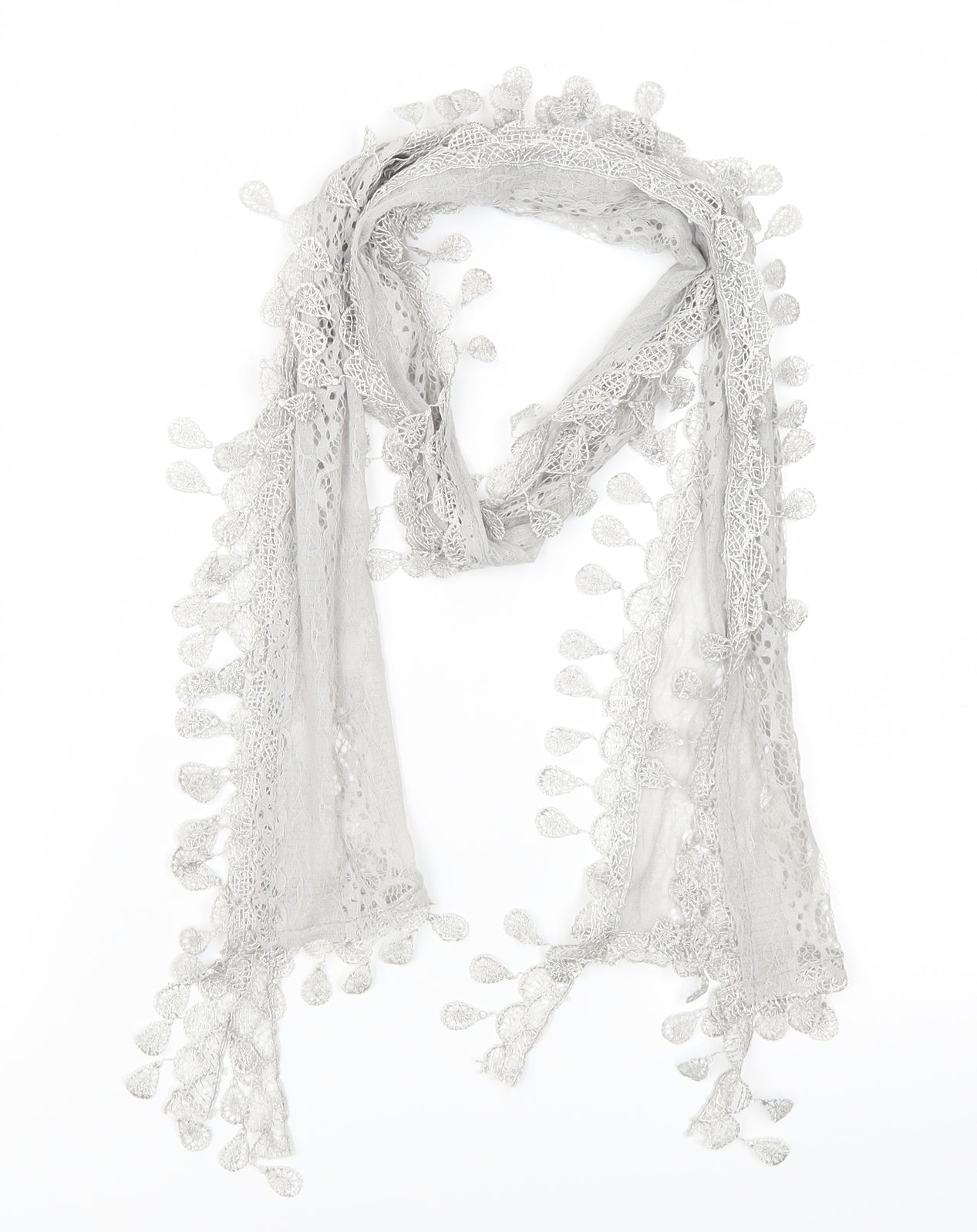 Preworn Womens Grey Scarf