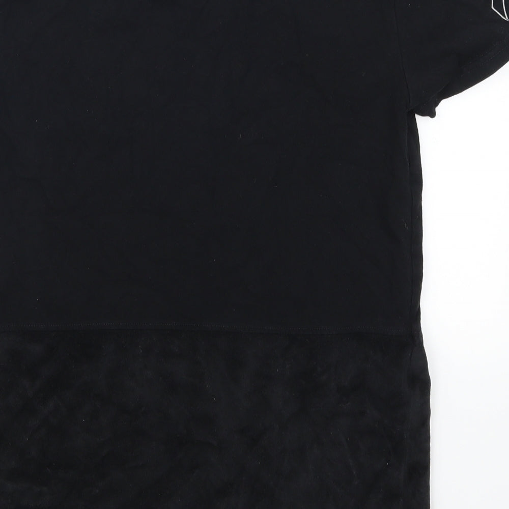 Fabric Womens Black Basic T-Shirt Size XS - Harlem District