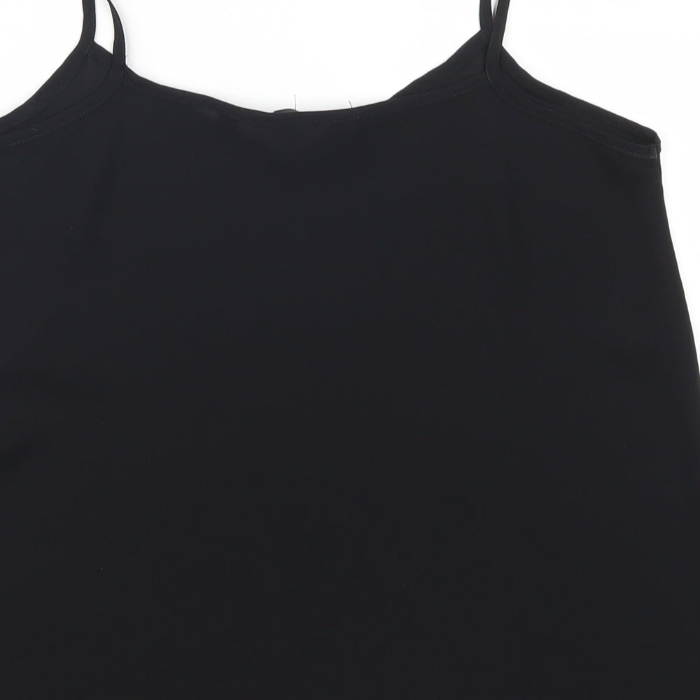 New Look Womens Black Basic Tank Size 8