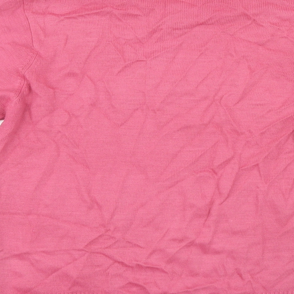 EWM Womens Pink Knit Pullover Jumper Size 10