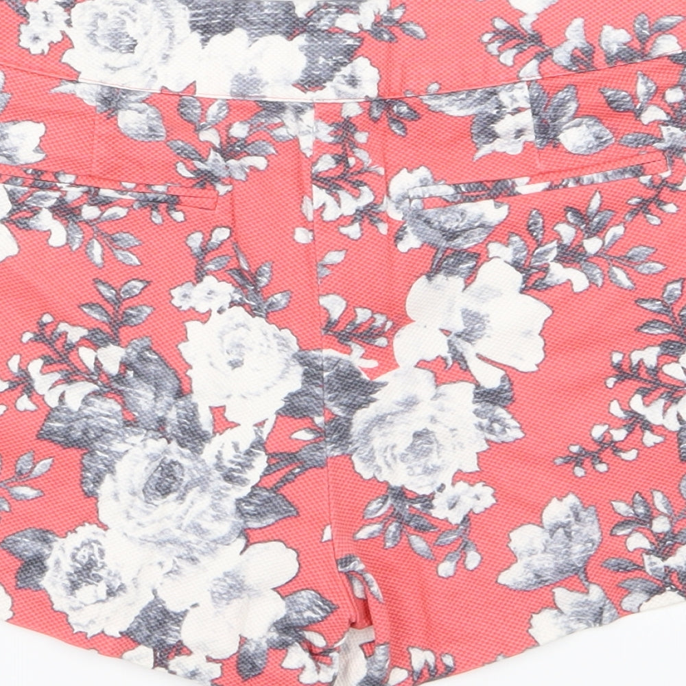 Glassons Womens Pink Floral Sailor Shorts Size 6