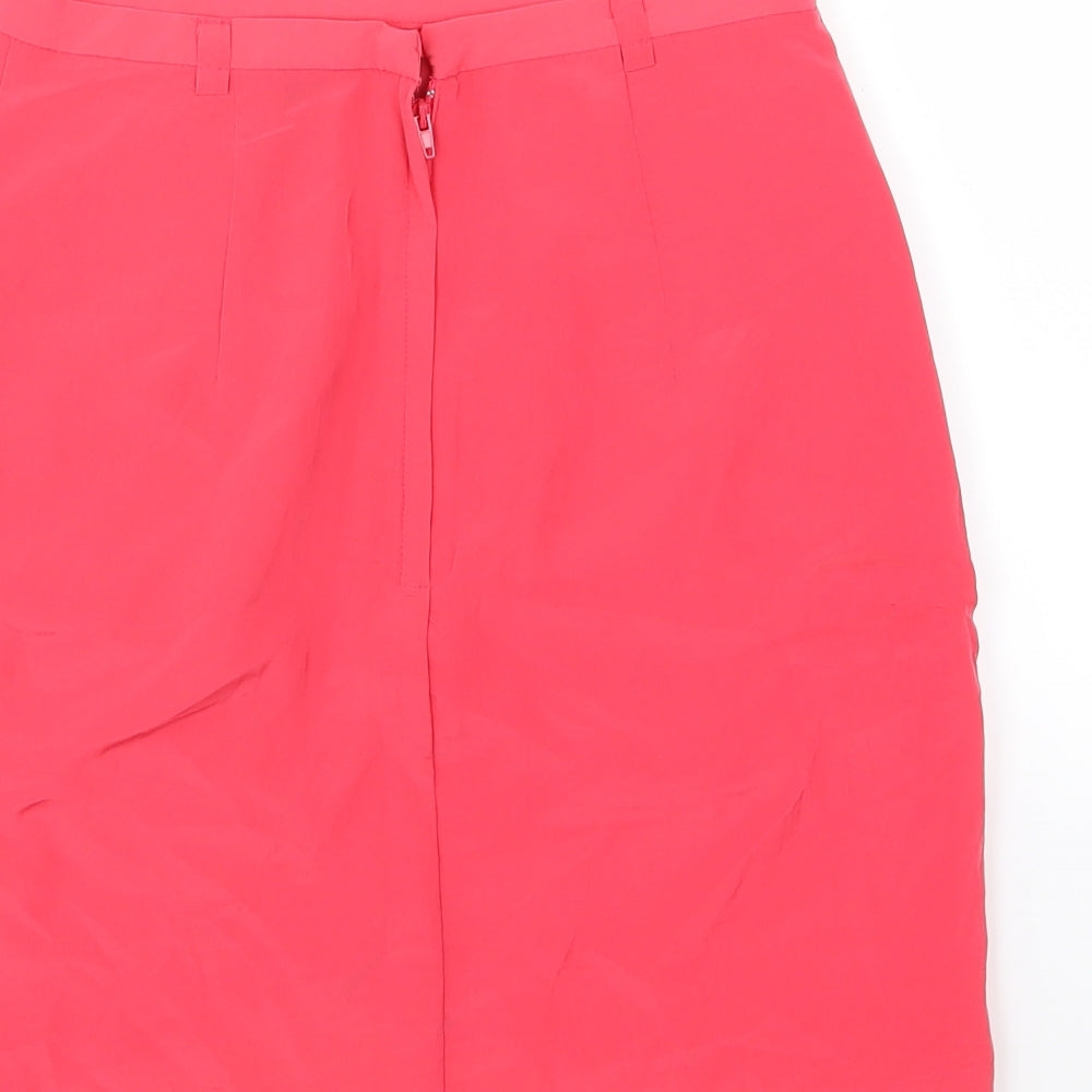 H&M Womens Pink Chiffon A-Line Skirt Size 6