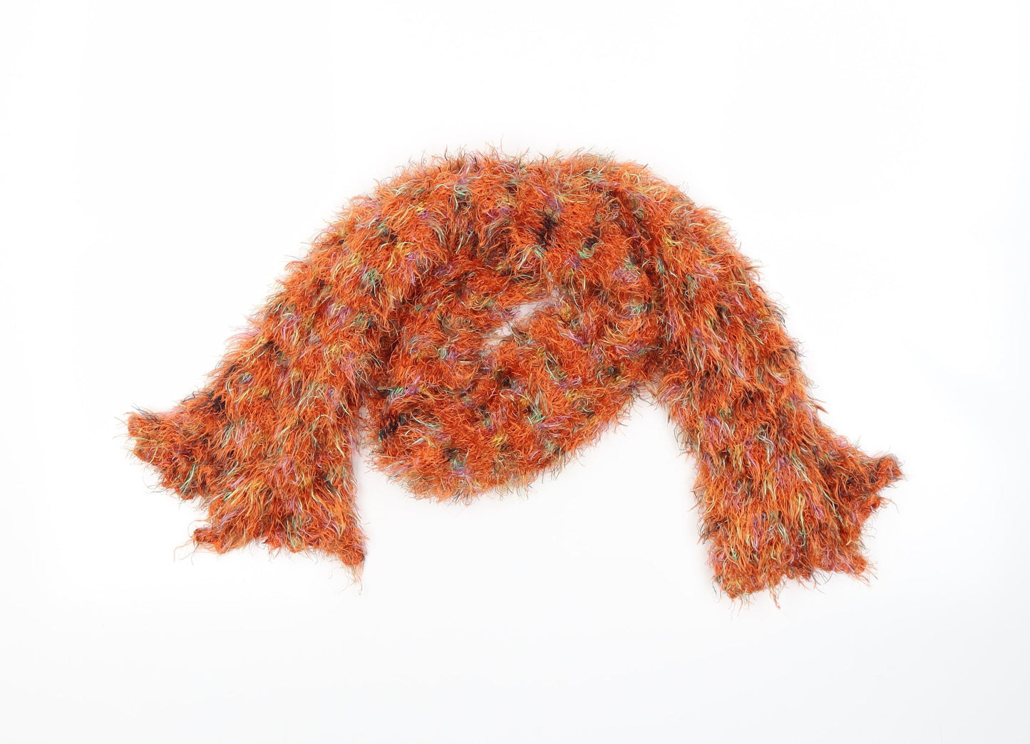 Preworn Womens Orange Scarf