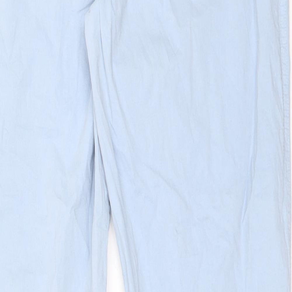 Anna Gui Womens Blue Chino Trousers Size 42 L30 in
