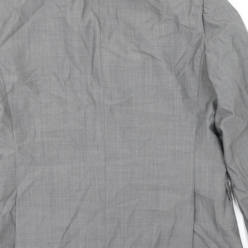 Topman Mens Grey Jacket Blazer Size 38