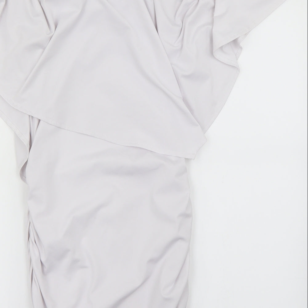 Preworn Womens White Fit & Flare Size S