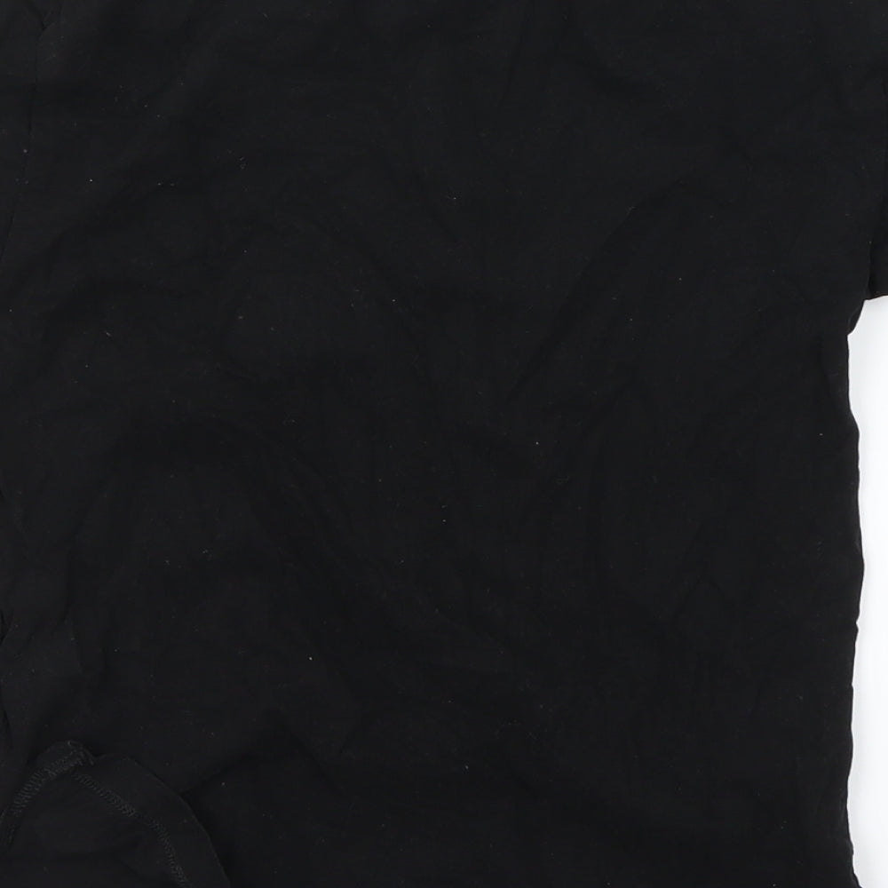 NEXT Girls Black Basic T-Shirt Size 5 Years