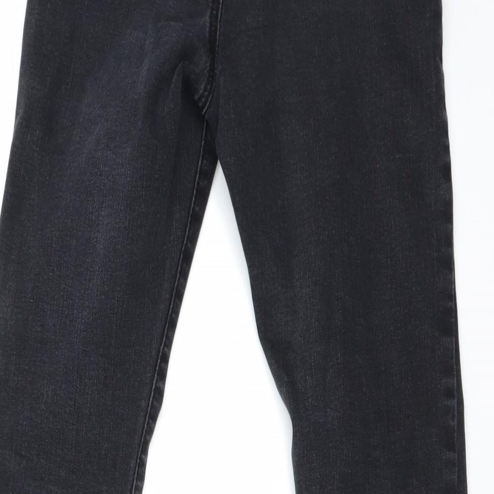 Preworn Womens Black Straight Jeans Size 8 L25 in