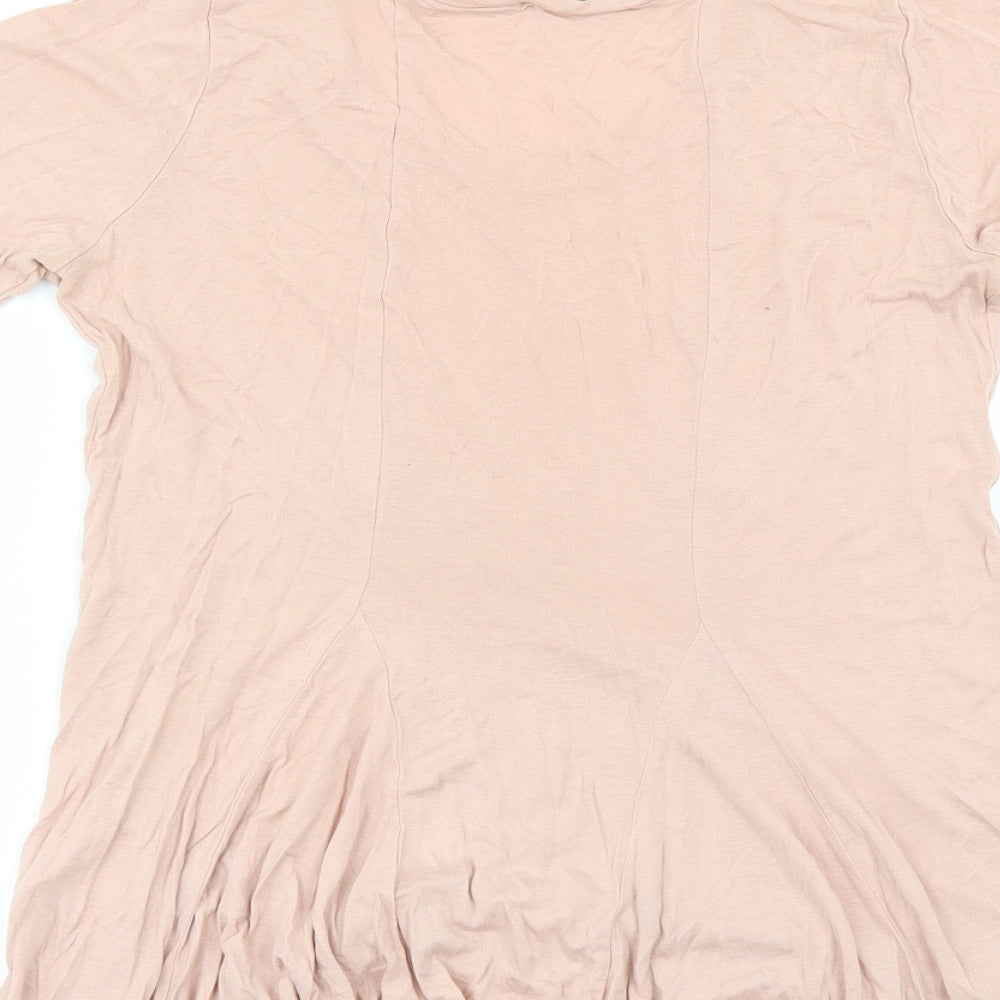 F&F Womens Pink Basic T-Shirt Size 8