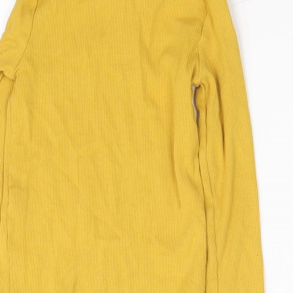 pre worn Girls Yellow Basic T-Shirt Size 2-3 Years