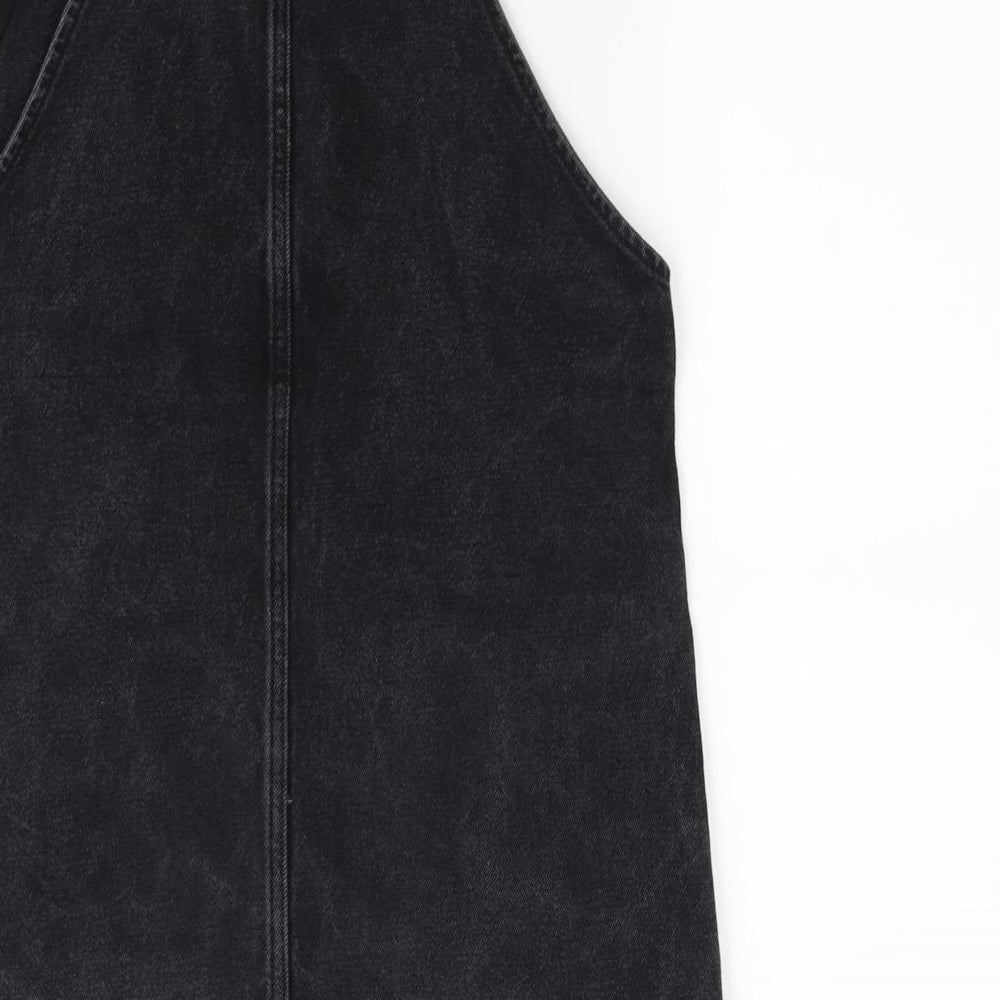 deniem Womens Black Jumpsuit One-Piece Size 8