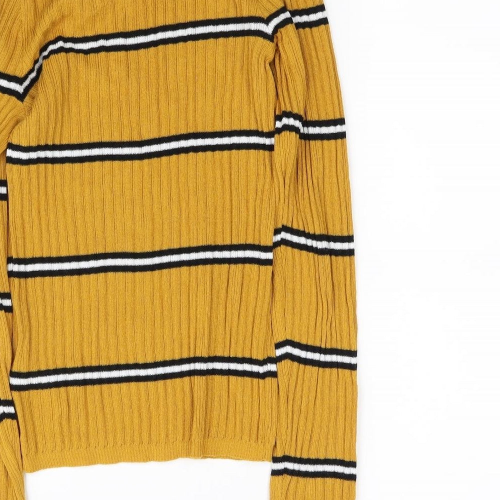 Primark Womens Yellow Pullover Jumper Size S